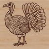 Farm Fresh Fowl Design A colorful illustration of a farm animal, specifically a turkey, suitable for various design projects.
