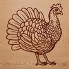 Farm Bird Vector Art A detailed illustration of a domesticated turkey, often kept on farms.