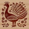 Whimsical Holiday Turkey Illustration Ornate turkey illustration with floral elements, suitable for farm-themed designs and Christmas decorations.