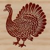 Farm Animal Clip Art SVG A detailed illustration of a turkey, suitable for use as clip art in various digital formats.