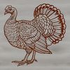 Vector Turkey Design for Crafting Illustrated turkey farm animal in vector format, suitable for various designs.