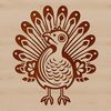 Vector Turkey Graphic A vector graphic representation of a turkey, suitable for commercial or personal use in various design projects.