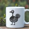 Christmas Turkey Illustration SVG File A detailed illustration of a farm animal, often associated with Christmas celebrations, depicted in a simple vector style.