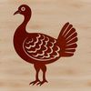Free SVG Turkey Clip Art A detailed illustration of a farm-raised turkey, suitable for use in various designs and crafts.