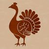 Farm Friends: Cartoon Turkey A cartoon illustration of a domesticated turkey standing on the ground in front of a farm background.