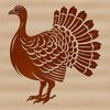 Realistic Turkey SVG Illustration Image of a realistic turkey in a farm setting, suitable for various design applications.