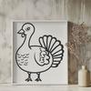 Artistic Turkey SVG - For Animal Project