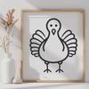 Free Unique Turkey Vector Illustration SVG - Commercial Use