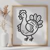 Stunning Turkey - DXF For Commercial Use