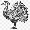 Ornate Turkey SVG, PNG, PDF And DXF Files