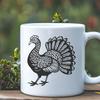 Free Unique Turkey Drawing DXF - Commercial Use