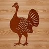 Beautiful Turkey Vector Art A graphic illustration of a domesticated turkey, commonly raised on farms.