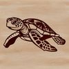 Beautiful Vector Seaside Animal Graphic An SVG vector graphic representation of a wild sea creature swimming in the ocean.