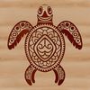 A detailed illustration of a sea turtle, designed as a vector graphic for use in various digital formats.