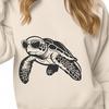 Tropical Turtle in Shades A digital illustration of a sea turtle wearing sunglasses, set against a simple background.
