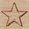 A high-quality vector star design suitable for various digital applications.