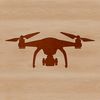 Futuristic Drone Silhouette SVG drone silhouette with a futuristic design, ideal for vector graphics and cutting machine projects.
