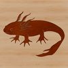 Axolotl salamander illustration in vector format for graphic design and crafting projects.