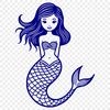 Aquatic Fantasy Creature A mythical aquatic creature with a fish tail and human upper body.