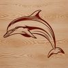 Free Dolphin Clip Art Design Illustrative dolphin design featuring a stylized representation of the marine mammal in a simple vector format.