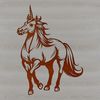A mythical, horned creature from fairy tales and folklore.