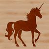 A digital illustration of a unicorn, suitable for cutting machine designs or printables.