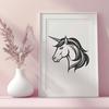Colorful Mythical Creature SVG A colorful mythical creature with a horse-like head, inspired by fairy tale illustrations.