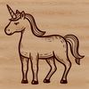 A colorful illustration of a mythical unicorn, suitable for use in vector design projects.