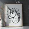 Unique Unicorn Vector Image DXF - Free Download