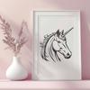 Stunning Unicorn In PDF Free Commercial Use Download