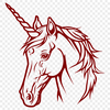 Beautiful Unicorn PNG - For Procreate Project