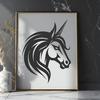 Stunning Unicorn Stencil