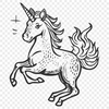 Beautiful Unicorn In SVG For Free Download