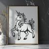 Beautiful Unicorn - Procreate DXF