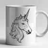 Stunning Unicorn - Mythical Creature SVG