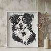 Creative Australian Shepherd Digital Artwork