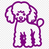 Standing Poodle PNG - Vector Drawing For Commercial Use