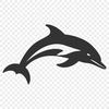 Free Artistic Dolphin - Free SVG Download, Commercial Use