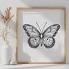 Artistic Butterfly - Glowforge PNG