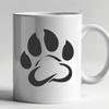 Paw Print Image In DXF File Format For Free Download