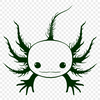 Artistic Axolotl Vector Illustration - Free PNG Download