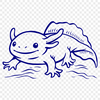 Axolotl Printable Artwork In SVG, PNG, PDF And DXF Formats