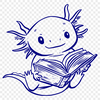 Stunning Axolotl In SVG, PNG, PDF And DXF File Formats - Free