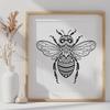 Bee In DXF Format - Free Digital Download, Commercial Use