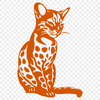 Unique Big Cat In DXF For Free Download