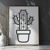 Creative Desert Plant Vector Illustration In PDF For Free Download