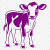 Cute Cow SVG, PNG, PDF And DXF Files