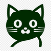 Artistic Cat Design - Free PNG Download