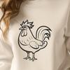 Artistic Chicken - Laser DXF