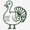 Artistic Turkey SVG - For Animal Project